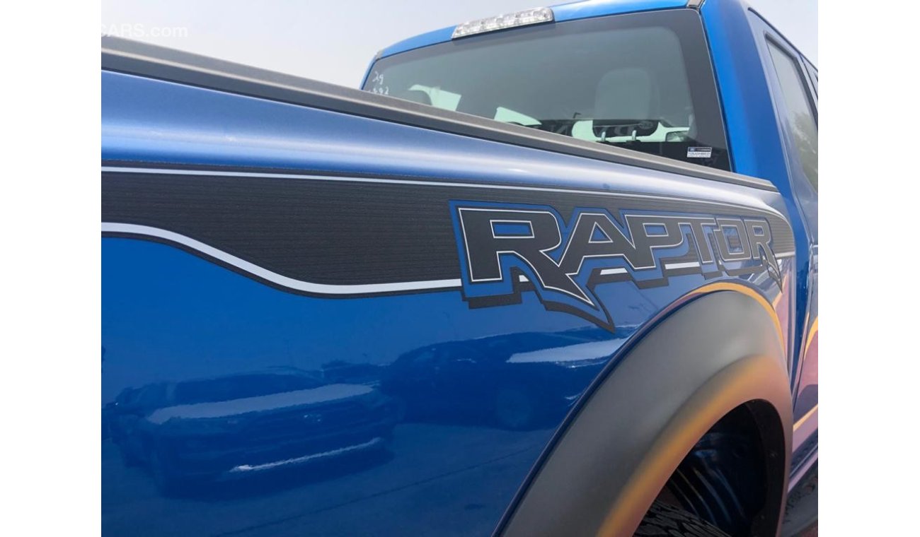 فورد F 150 FORD F150 RAPTOR SUPER CAB 3.5L ، بنزين ، 4WD ، موديل 2021 ، خارجي أزرق مع جلد داخلي أزرق وأسود ، لل