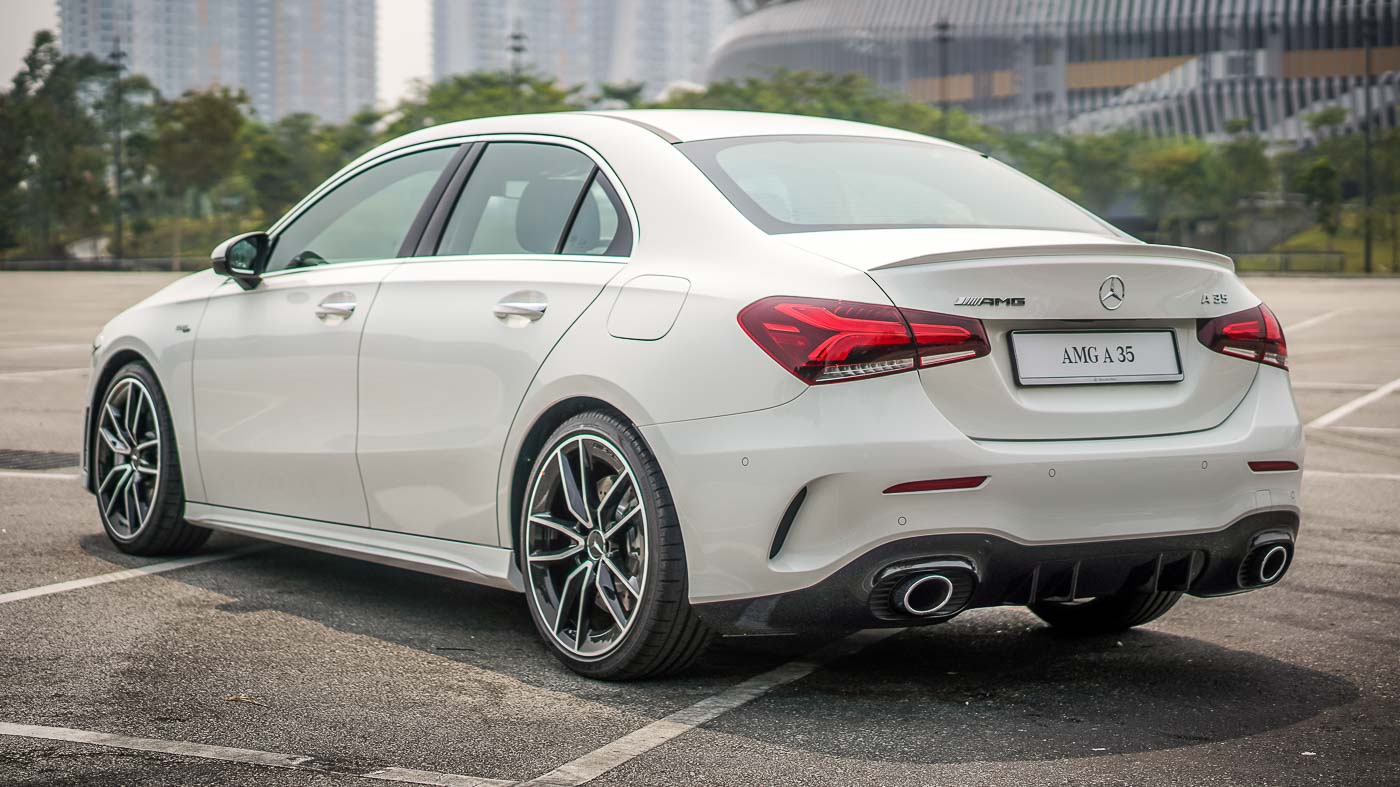 Mercedes-Benz A 35 AMG exterior - Rear Right Angled