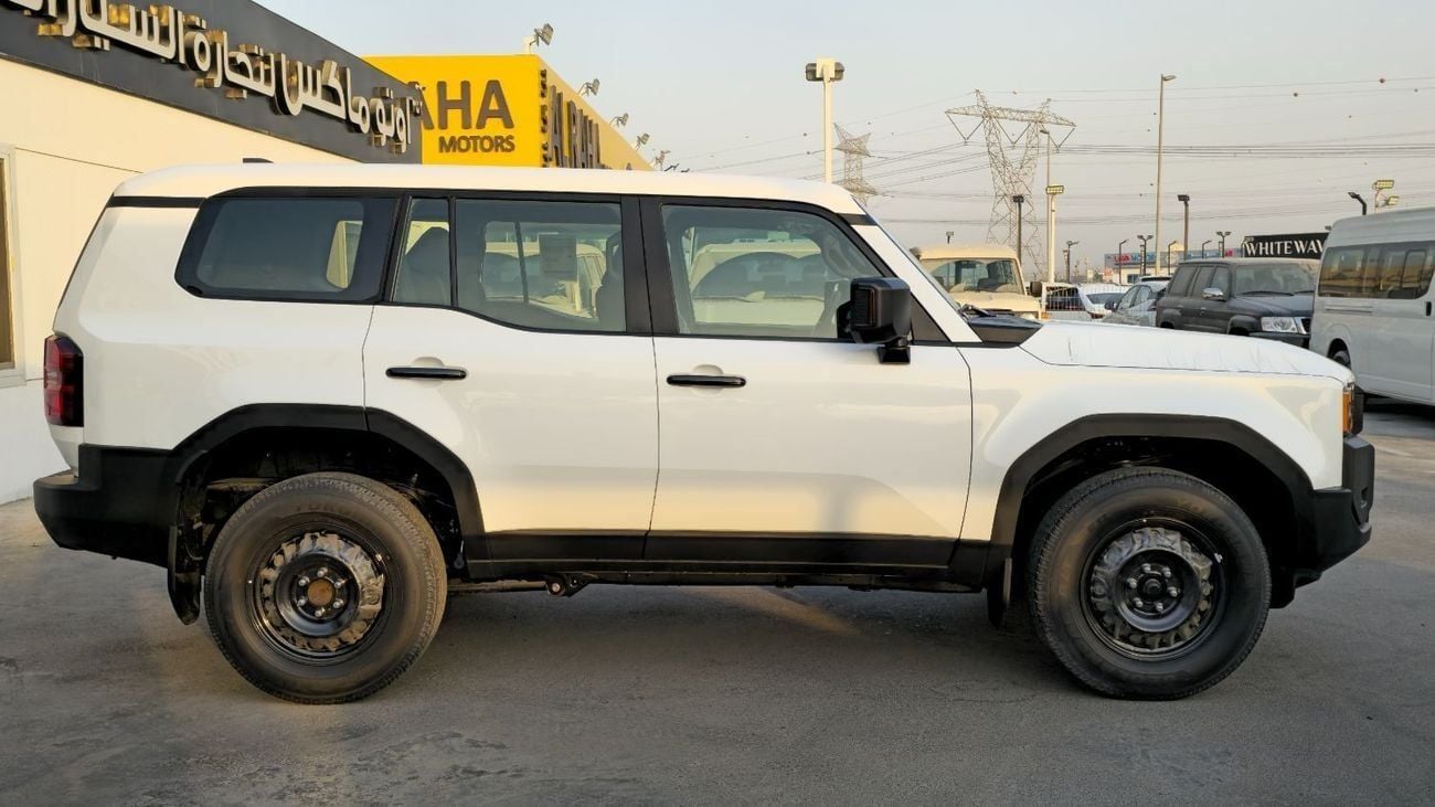 تويوتا برادو Toyota Prado TOYOTA PRADO PETROL 2.4T URBAN - E BASIC - 2025 MODEL - WHITE INSIDE BLACK
