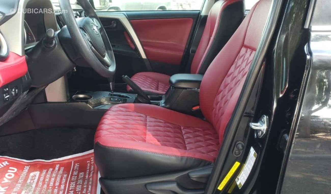 تويوتا راف ٤ TOYOTA RAV4 2015 BLACK INSIDE RED LEATHER