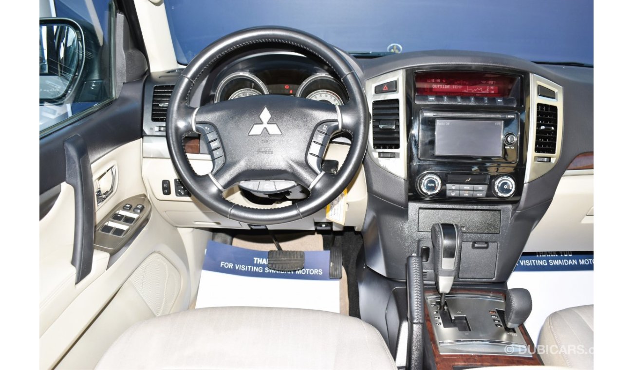 Mitsubishi Pajero AED 1229 PM | 3.0L GLS V6 4WD GCC DEALER WARRANTY