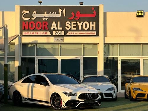 مرسيدس بنز CLA 45 AMG مرسيدس CLA45S وارد كلين تايتل صبغ وكاله بحاله ممتازه فل ابشن