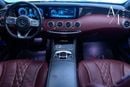 مرسيدس بنز S 560 كوبيه 2018 Mercedes Benz S560 Convertible V8, Service History, Fully Loaded, Excellent Condition, GCC Spec