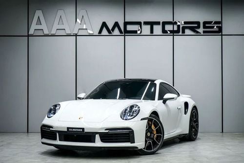Porsche 911 Turbo 3.8L (580 HP) Coupe | GCC Specs | Full Option | Dealer Warranty Until 2027 | No Accident / No