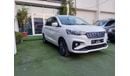 Suzuki Ertiga Gulf model 2019, agency dye, 1600 cc, imprint, white color, rear wing, alloy wheels, air conditionin