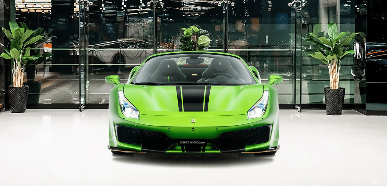 فيراري 488 3.9L V8 Twin-Turbocharged Engine