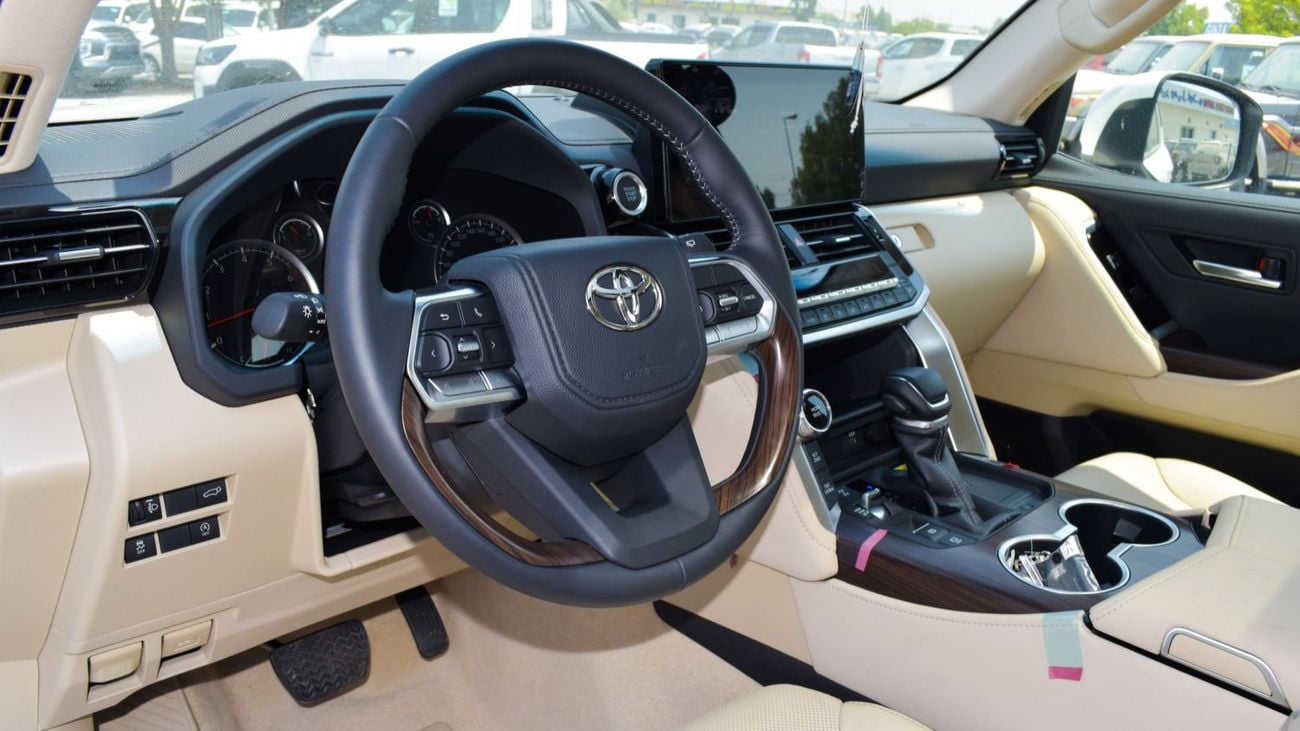 Toyota Land Cruiser ECTP2M003 - 2026 TLC300 GXR 3.5L Petrol Auto White w Beige - Sunroof, Leather, Rear Entertainment