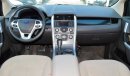 Ford Edge GCC model 2013, white color, inside beige No.2 agency dye, alloy wheels, sensors, cruise control, re