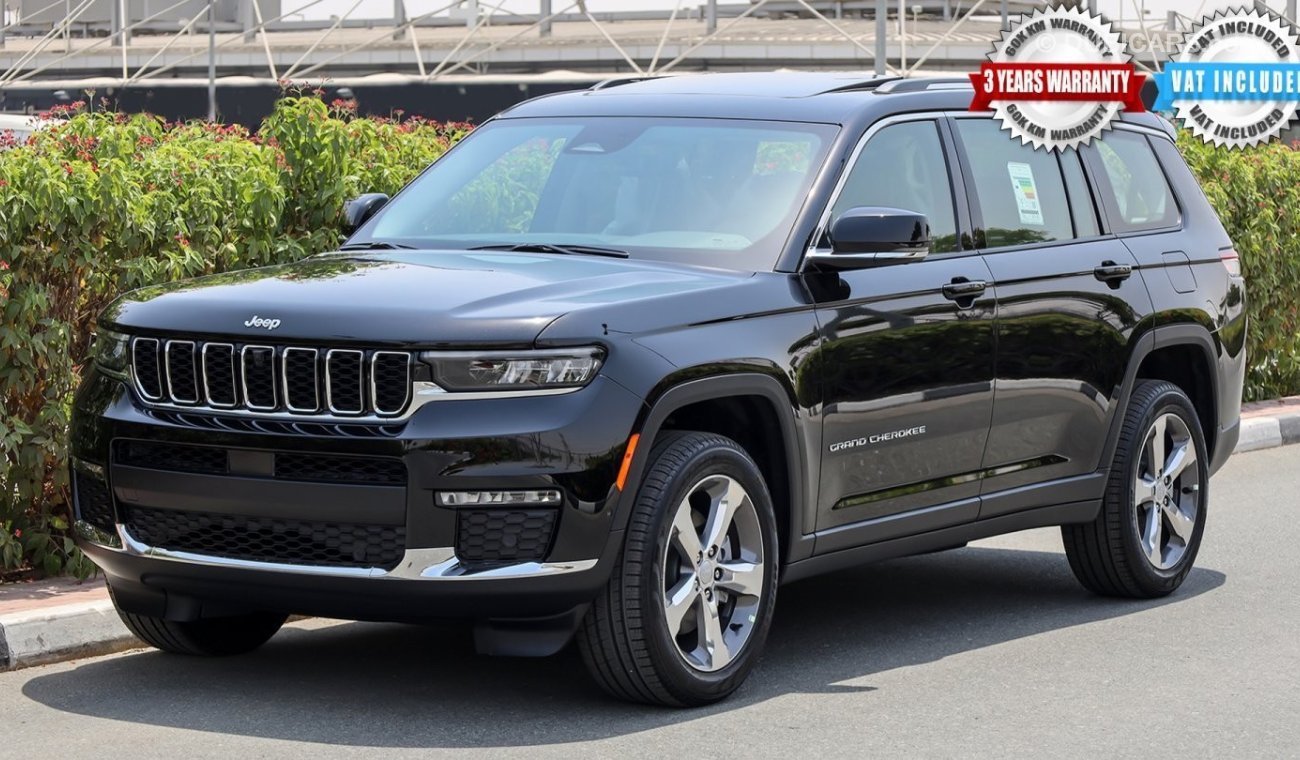 Jeep Grand Cherokee Limited L Plus Luxury 2022 , GCC , 0Km + FREE REGESTRATION + 3 Yrs or 60K Km WNTY @Official Dealer