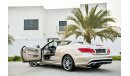 مرسيدس بنز E 400 كوبيه Convertible - GCC - AED 2,624 Per Month - 0% DP