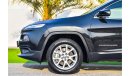 Jeep Cherokee 4X4 LONGITUDE - 2016 - Under Agency Warranty! - AED 1,547 PM - 0 Downpayment