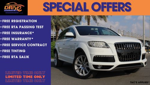 Audi Q7 FSI quattro S-Line HUGE SAVINGS AUDI Q7 2014 SUPERCHARGE PAY ONLY 1980X24 MONTHLY INSTALLMENT