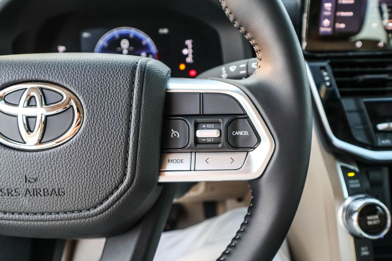 تويوتا لاند كروزر Toyota Land Cruiser GXR 3.5L 2026 4WD SUV (L2, Black exterior, Beige interior):