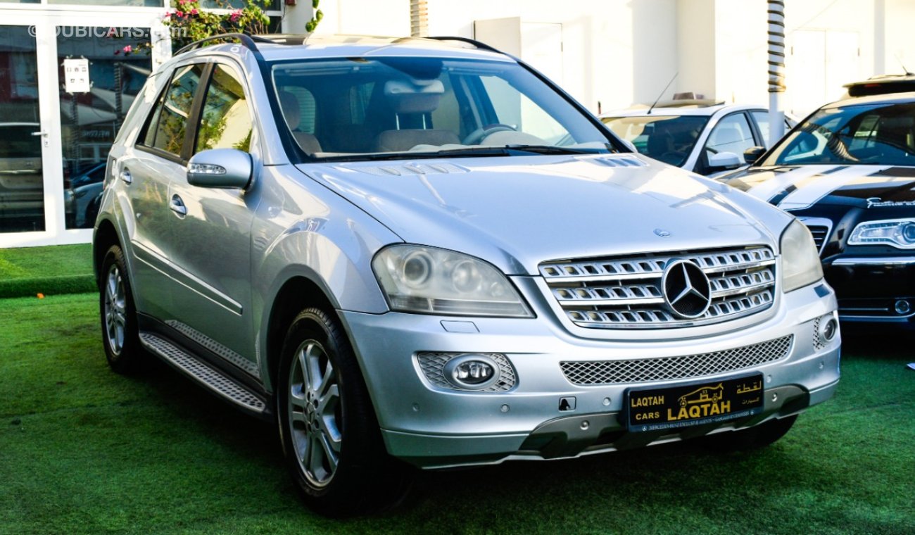 Mercedes-Benz ML 350 خليجى - رقم  واحد - فتحة  - جلد - حساسات - رنجات - خشب - جناح خلفى بحالة ممتازة لاتحتاج لمصاريف