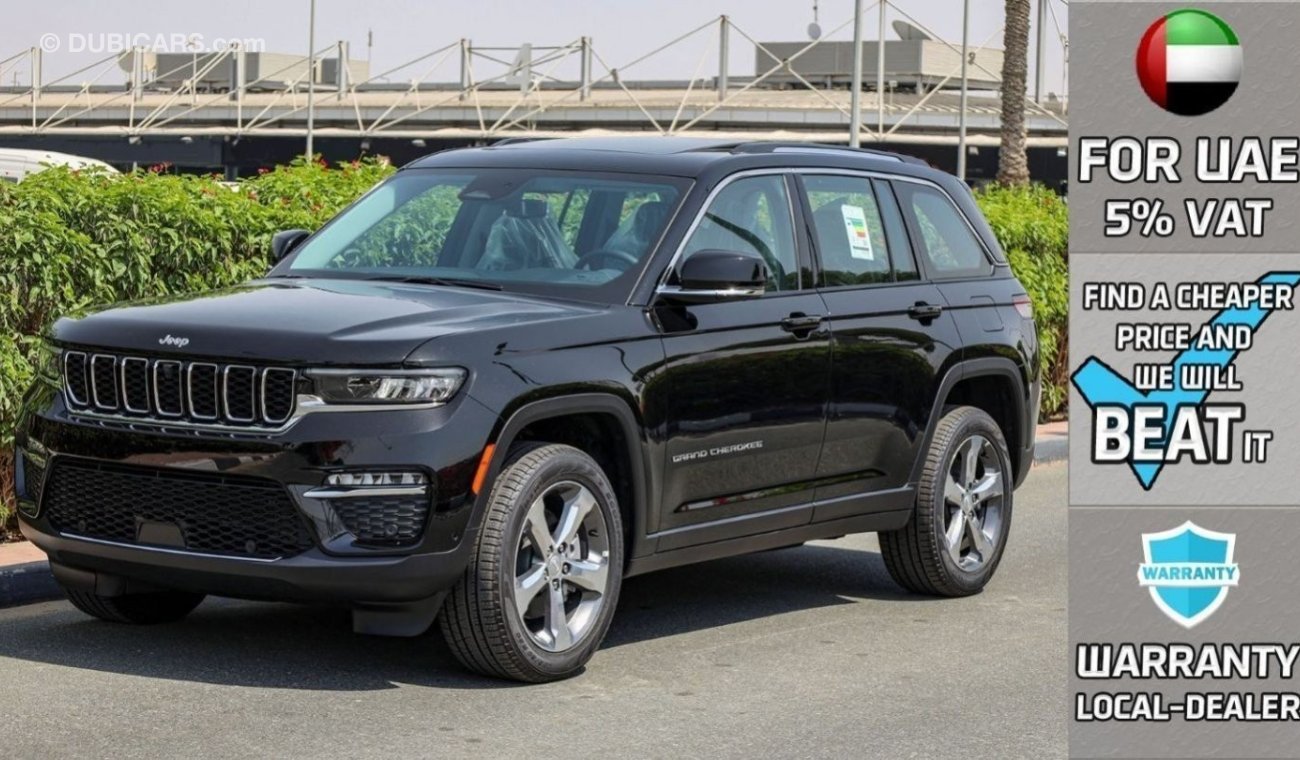 Jeep Grand Cherokee Limited Plus Luxury V6 3.6L 4X4 , 2023 GCC , 0Km , 3 Years or 60K Km Warranty @Official Dealer