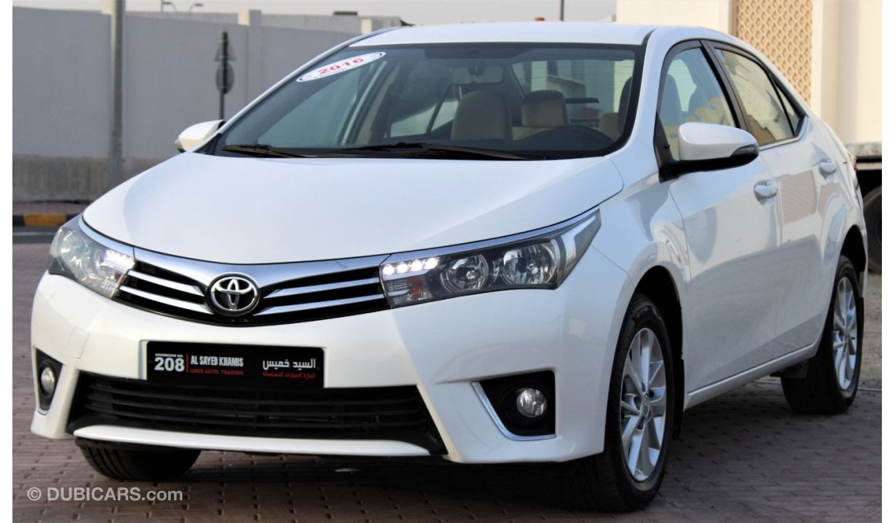 Toyota Corolla Toyota Corolla 2016 GCC No. 2 in excellent condition without accidents, very clean from inside and o