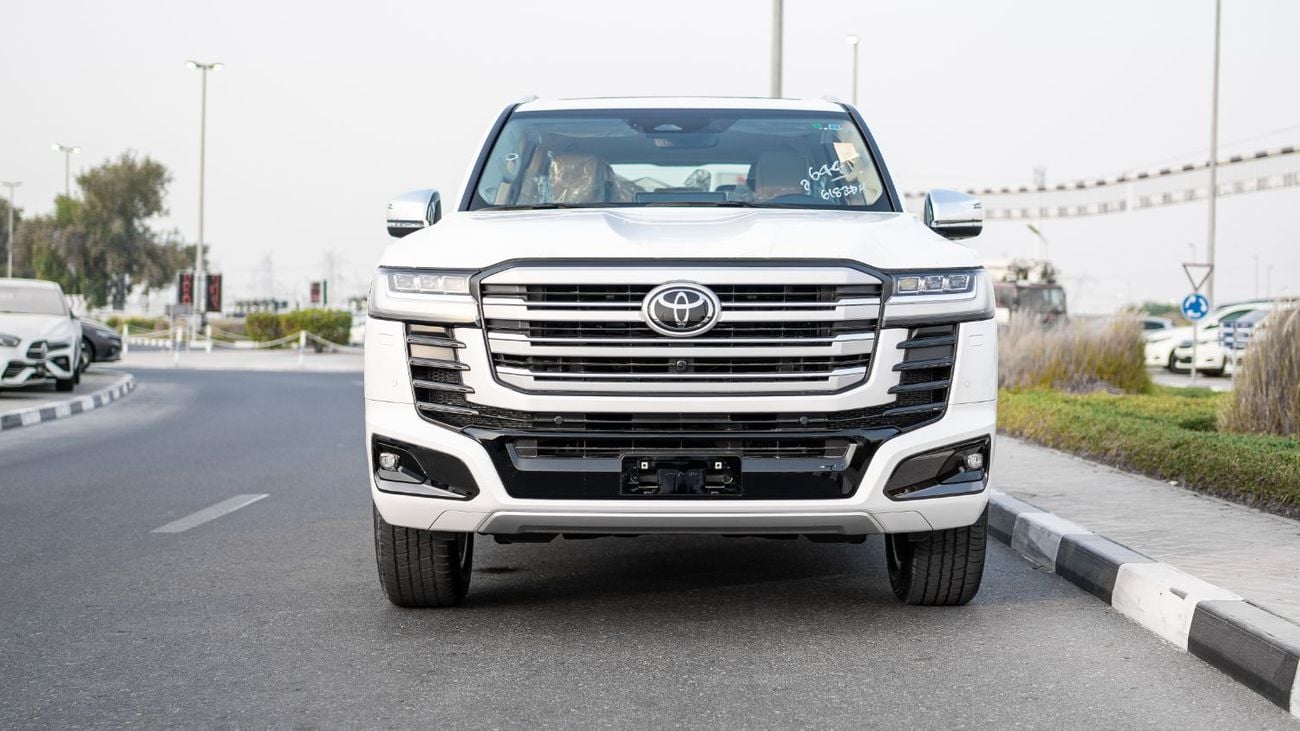 تويوتا لاند كروزر 2026 Toyota Land Cruiser 300 VXR 3.5L AT Hybrid (White-Beige)