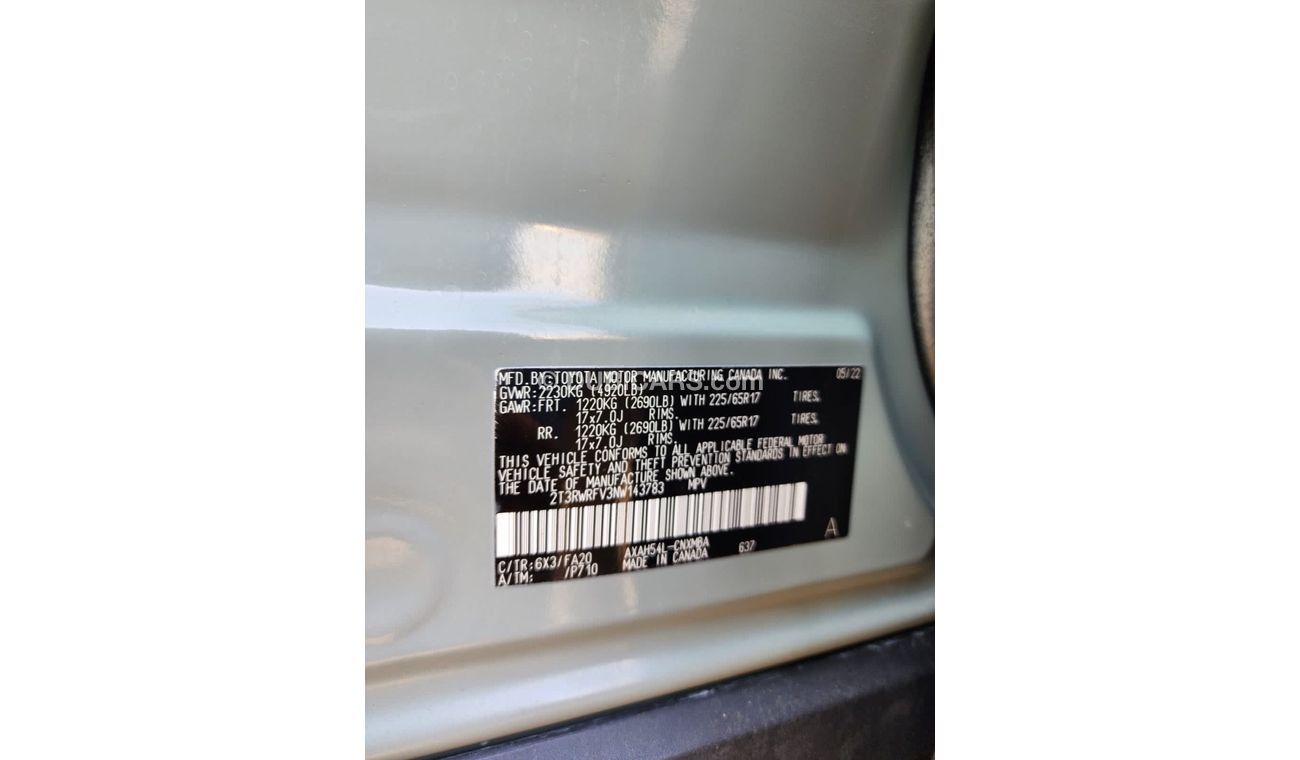 Toyota RAV4 TOYOTA RAV4 XLE FULL OPTIONS HYBRID 2022 MODEL