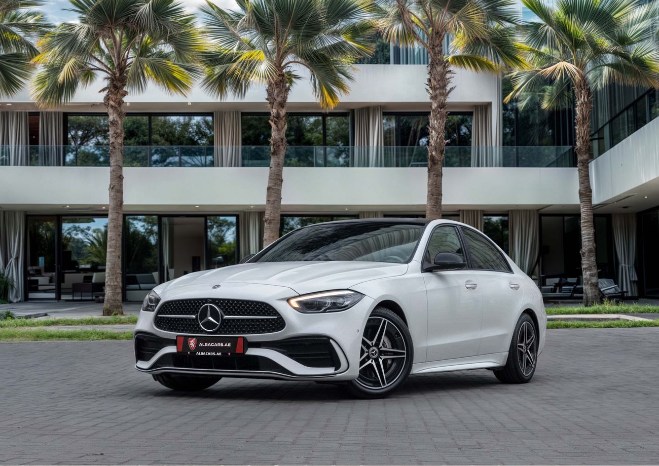 مرسيدس بنز C 200 C200 AMG | 3,721 P.M | 0% Downpayment | AGENCY WARRANTY / SERVICE!