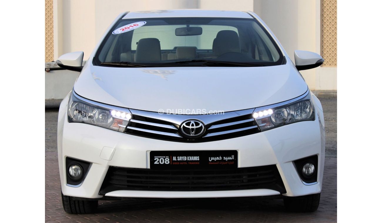 تويوتا كورولا تويوتا كورولا 2016 خليجي رقم 2 بحالة ممتازة بدون حوادث نظيفه جدا من الداخل والخارج