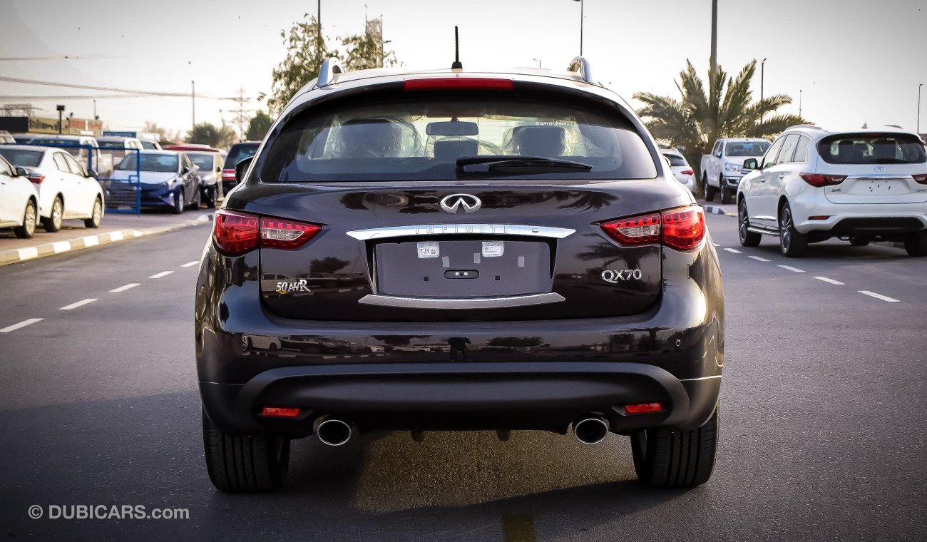 Infiniti QX70 Excellence 3.7L - V6 - with Warranty from Agency - GCC Specs - Zero KM- Price for export