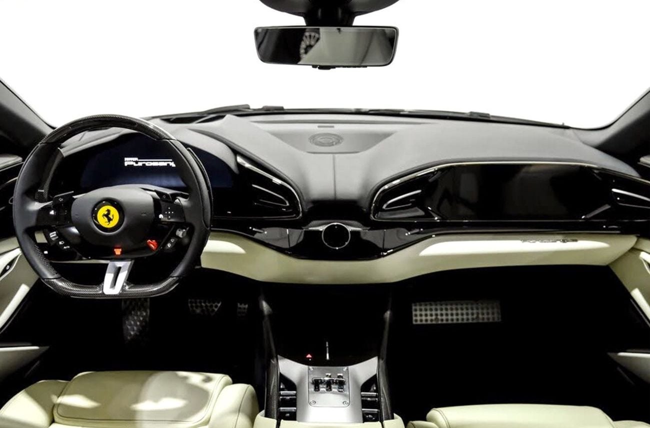 فيراري بوروسانجوي Bianco Fuji Pearl White | Cream Leather & Leather Interior | Full Carbon