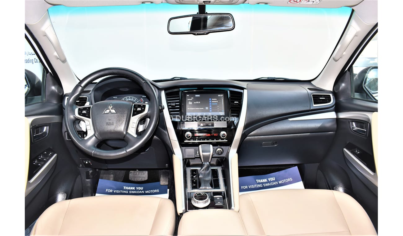 Mitsubishi Montero AED 1519 PM | 3.0L GLS V6 4WD GCC DEALER WARRANTY