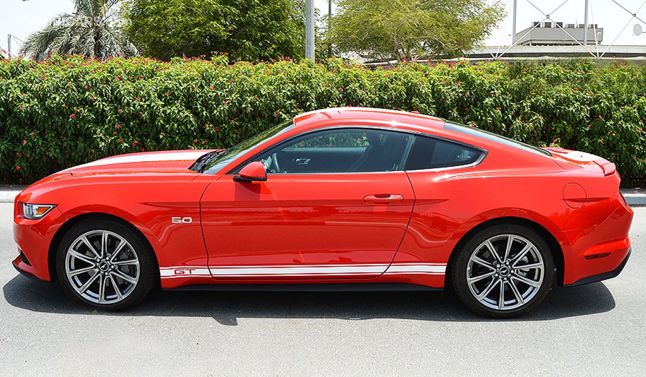 Ford Mustang GT Premium+, 5.0L V8 GCC, 0km with 3 Years or 100K km Warranty and 60K km Service at AL TAYER