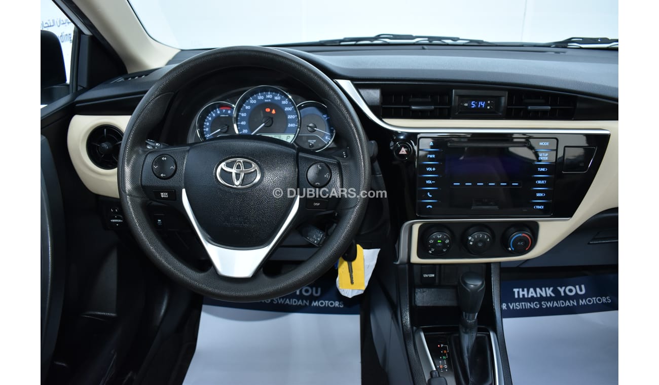 Toyota Corolla 1.6L SE 2017 GCC SPECS WITH DEALER WARRANTY