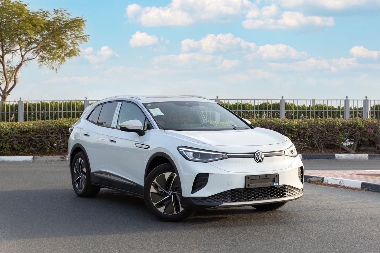 فولكس واجن ID.4 2022 VW ID4 Pure+ 19 بوصة FP - أبيض من الداخل أسود ورمادي | للتصدير فقط