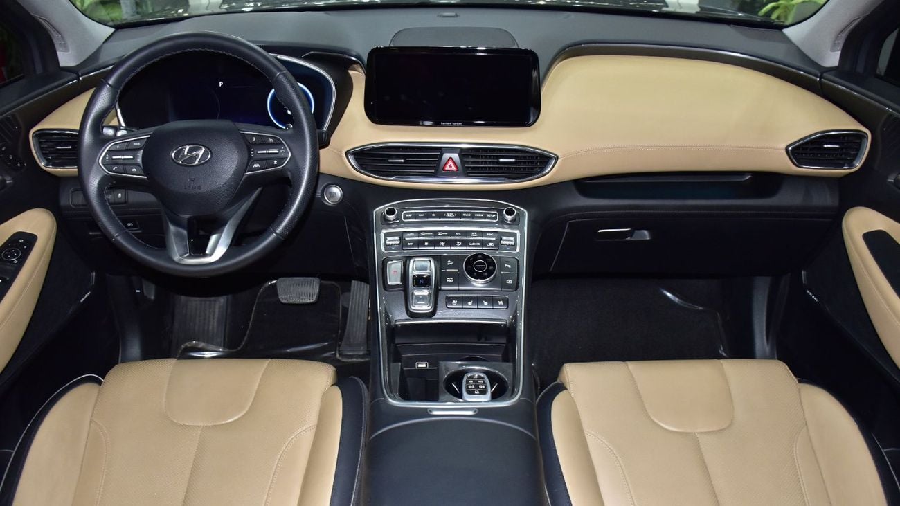هيونداي سانتا في EXCELLENT DEAL for our Hyundai SantaFe 3.5L ( 2023 Model ) in Grey / Brown Color GCC Specs