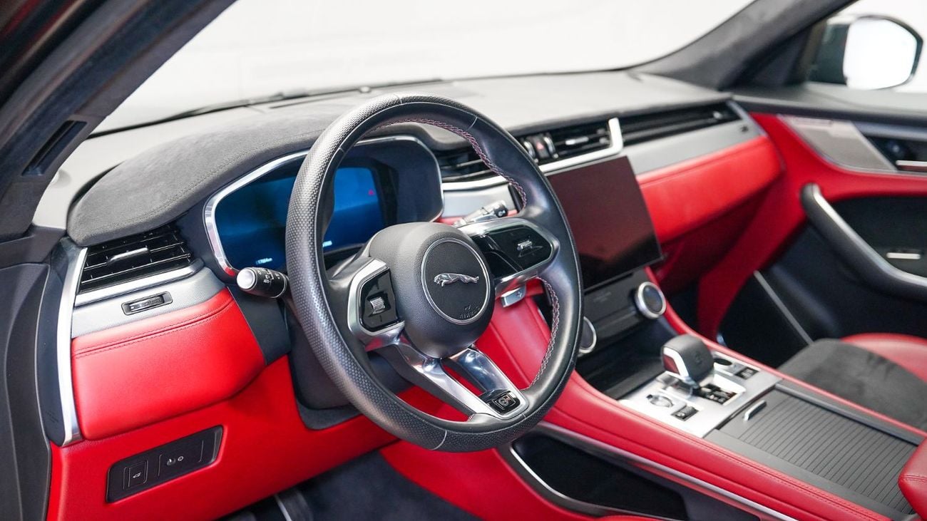 Jaguar F Pace SVR 5.0L | AED 4,807 PM | Super Low KM, Warranty & Service Oct 2028 | Ramadan Offer