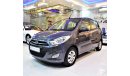 Hyundai i10 ORIGINAL PAINT ( صبغ وكاله ) AMAZING Hyundai i10 2015 Model!! in Grey Color! GCC Specs