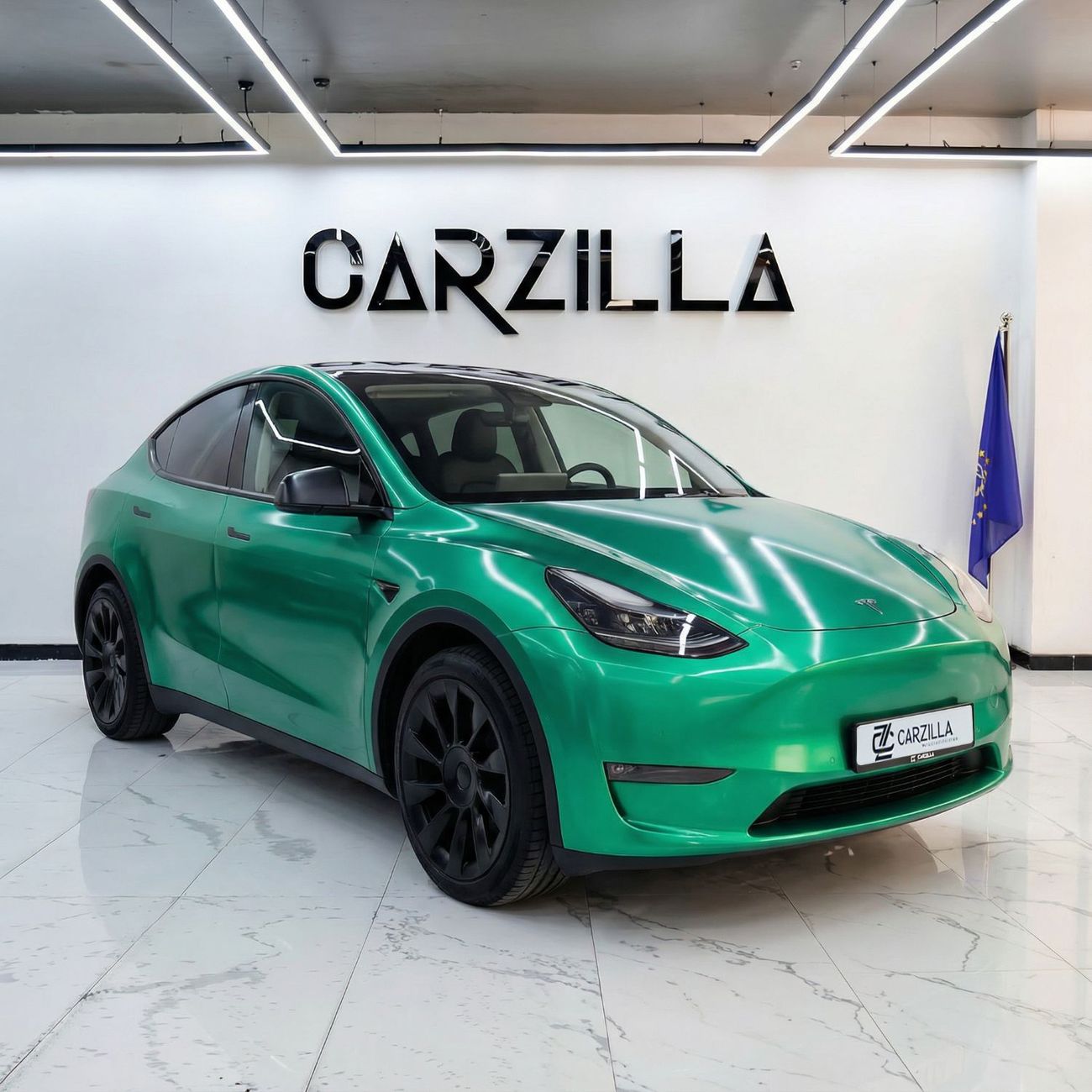 Tesla Model Y Long Range (AWD) AED 1,860 / Monthly l Tesla Model Y 75 kWh l Long Range Electric SUV l Green