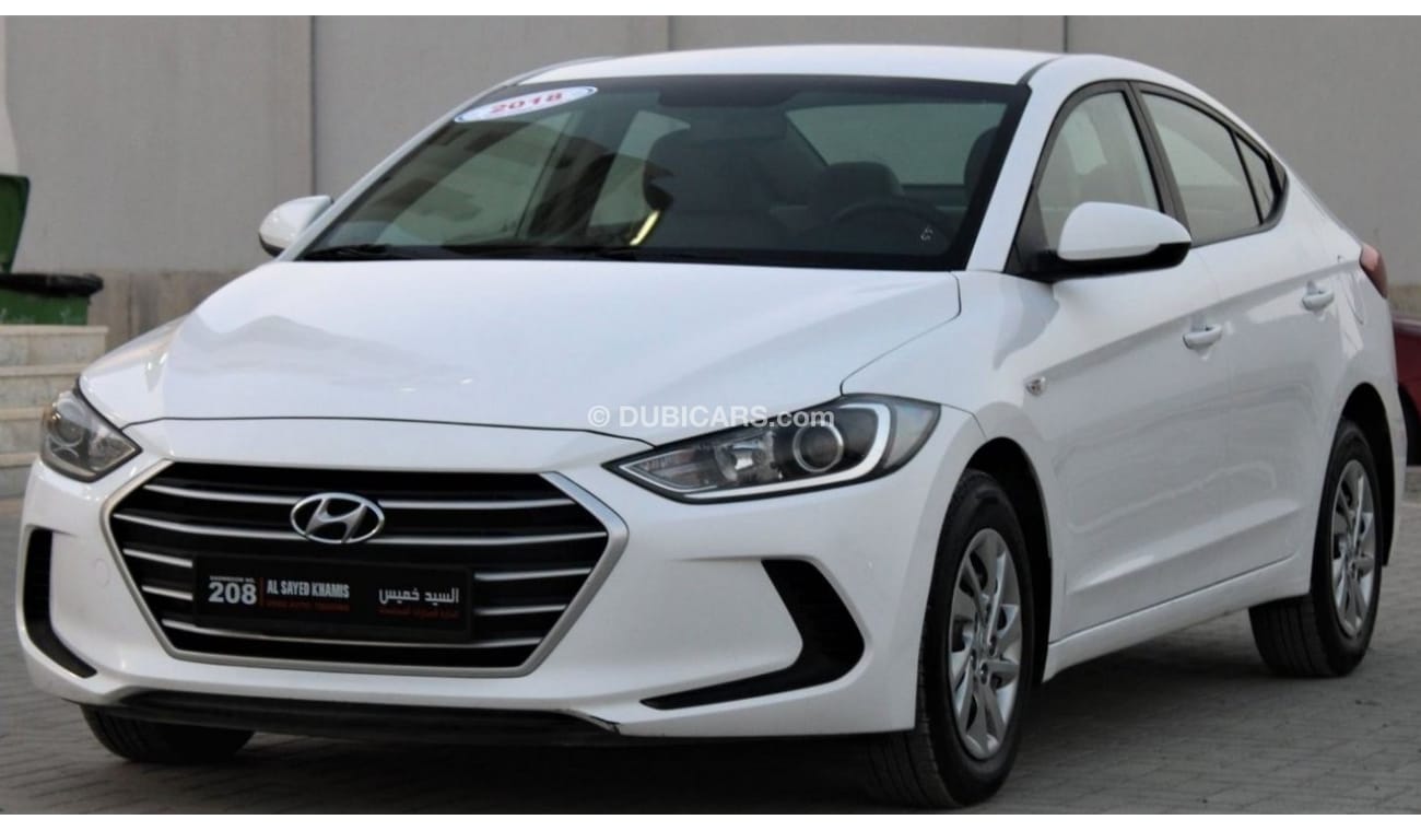 هيونداي إلانترا هيونداي إلنترا 2018 خليجي بحالة ممتازة بدون حوادث نظيفه جدا من الداخل والخارج