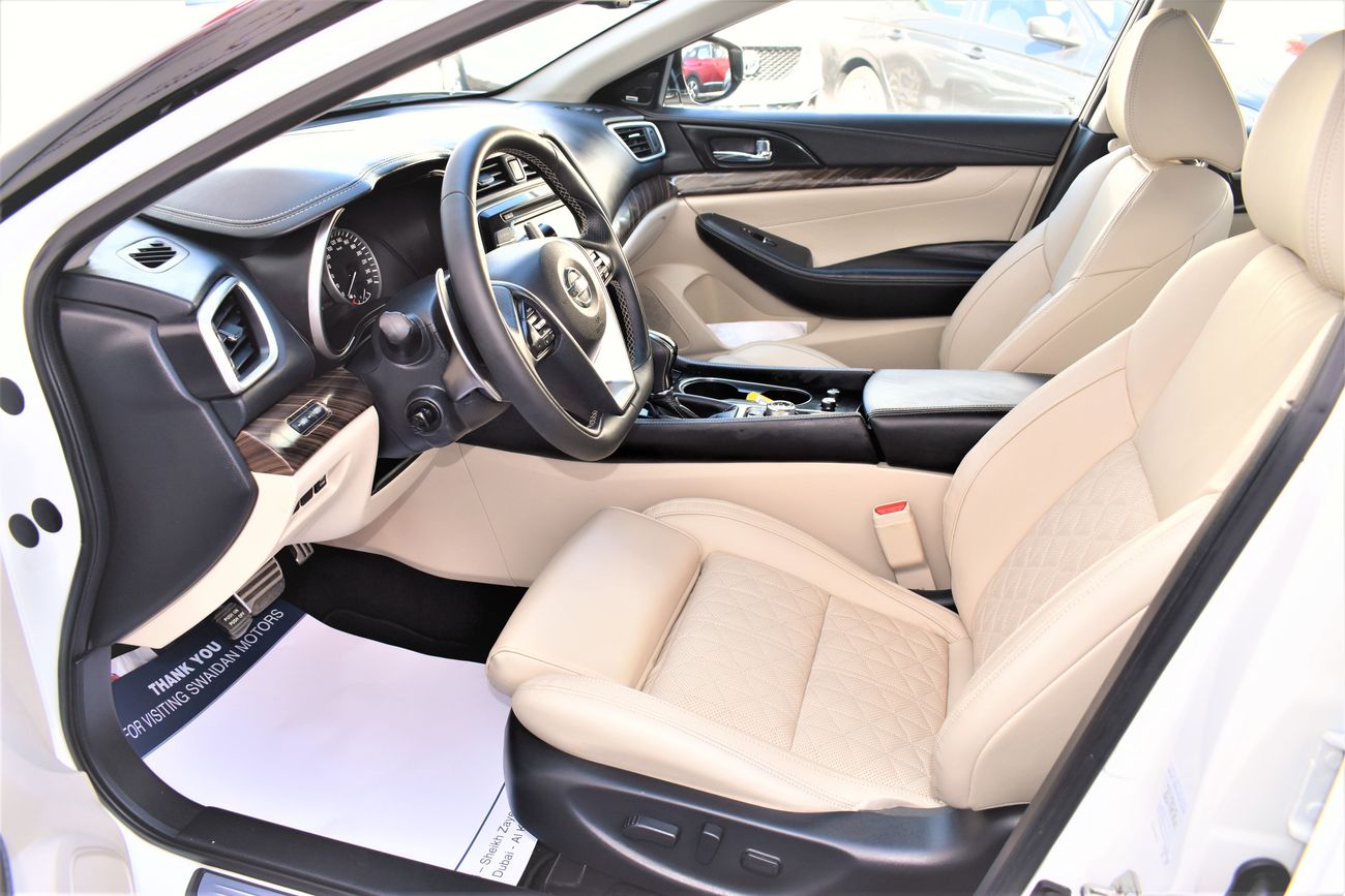 Nissan Maxima 3.5L SR V6 2018 GCC DEALER WARRANTY LEATHER SEAT SUNROOF