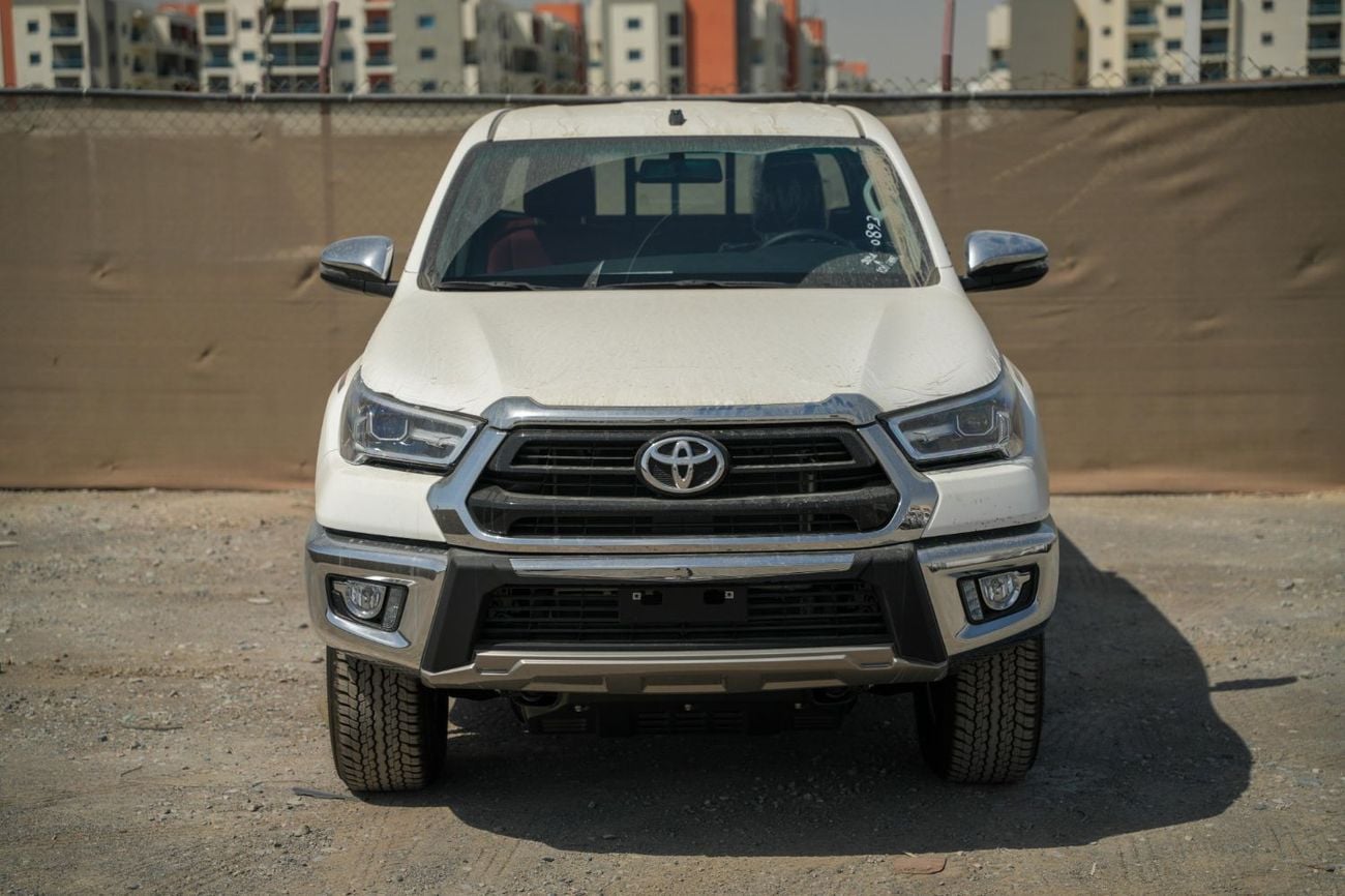 تويوتا هيلوكس HILUX D/C 4WD 2.7 GLXS-G A/T  SUPR WHITE | MAROON (No push start button)