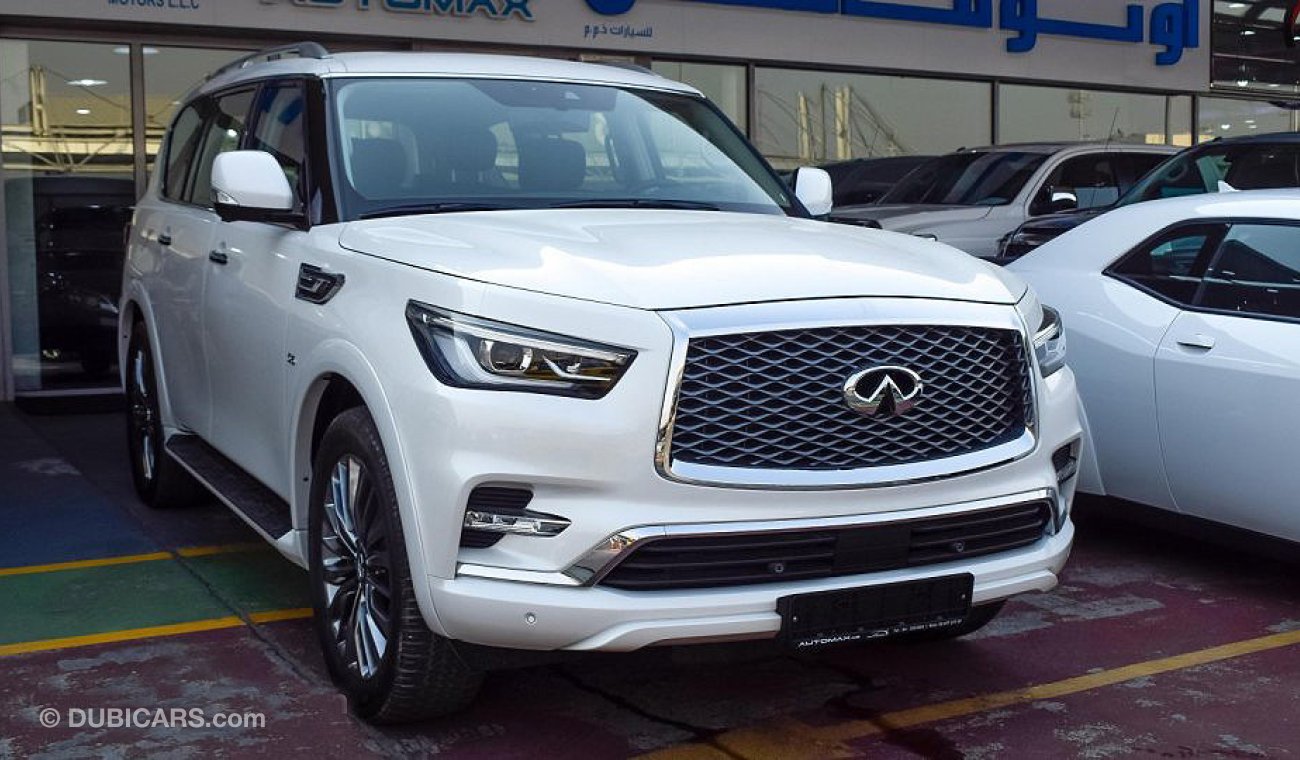 إنفينيتي QX80 5.6L V8 4WD, GCC, 8-Seat, 0km w/ 5Yrs or 200K km WTY + 2Yrs or 50K km SERV at Dynatrade