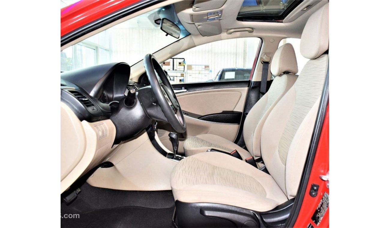 هيونداي أكسنت AMAZING Hyundai Accent 2016 Model!! in Red Color! GCC Specs