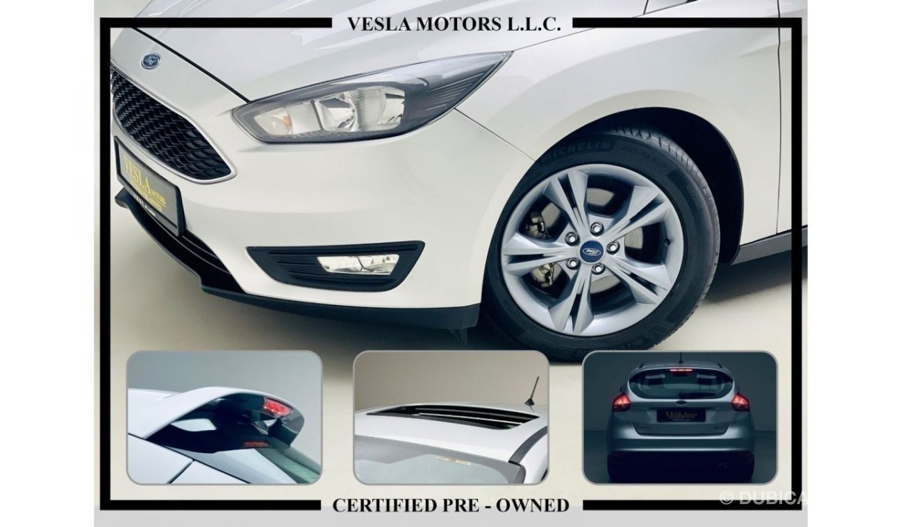 Ford Focus 2.0L TURBO + SPORT EDITION + SUNROOF + LEATHER SEAT + NAVIGATION  / 2018 / GCC / WARRANTY / 999 DHS