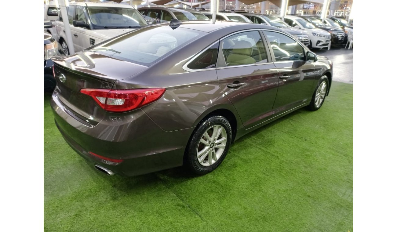 Hyundai Sonata 2015 model, cruise control, wheels, sensors, air conditioning, fog lights, in excellent condition, y