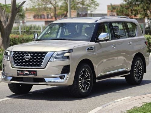 نيسان باترول LE Platinum 5.6L FULL OPTION 2022 GCC LOW MILEAGE WITH AGENCY WARRANTY & SERVICE CONTRACT IN MINT CO