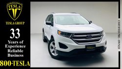 Ford Edge LEATHER SEATS + NAVIGATION + AWD / V6  / GCC / 2017 / DEALER WARRANTY UP 30/05/2023 / 1,098 DHS P.M.