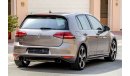Volkswagen Golf GTI 2016 GCC under 2 Warranty with Zero Down-Payment.