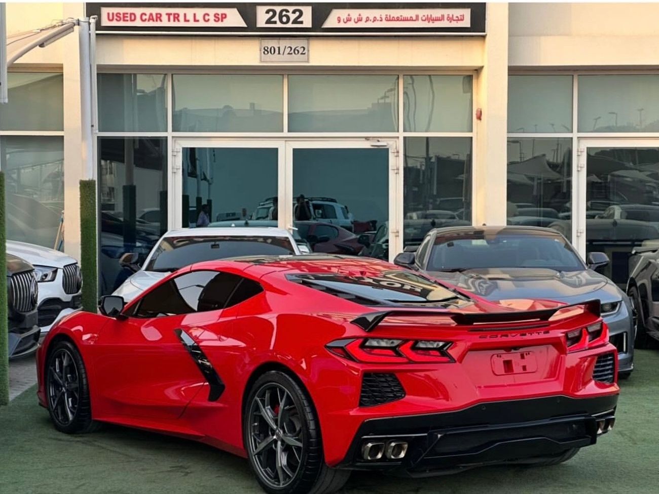 Chevrolet Corvette 3LT 6.2L (490 HP) Coupe CHEVROLET CORVETTE C8 3LT GCC 2022 Service history (under warranty) Competit