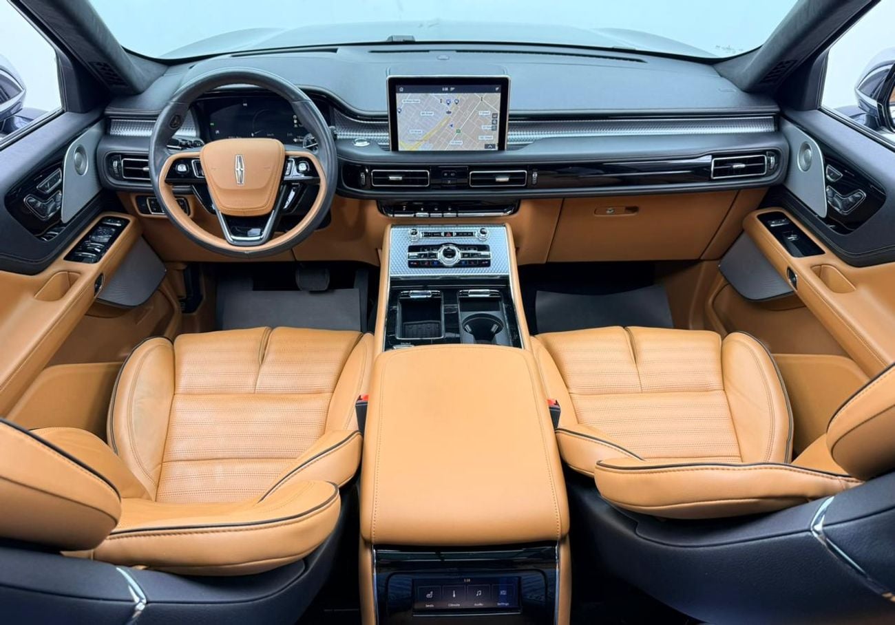 لينكولن أفياتور RESERVE 2021 Lincoln Aviator Reserve, 2026 Lincoln Warranty + Service Pack, Very Low Km, Fully Loaded, GCC
