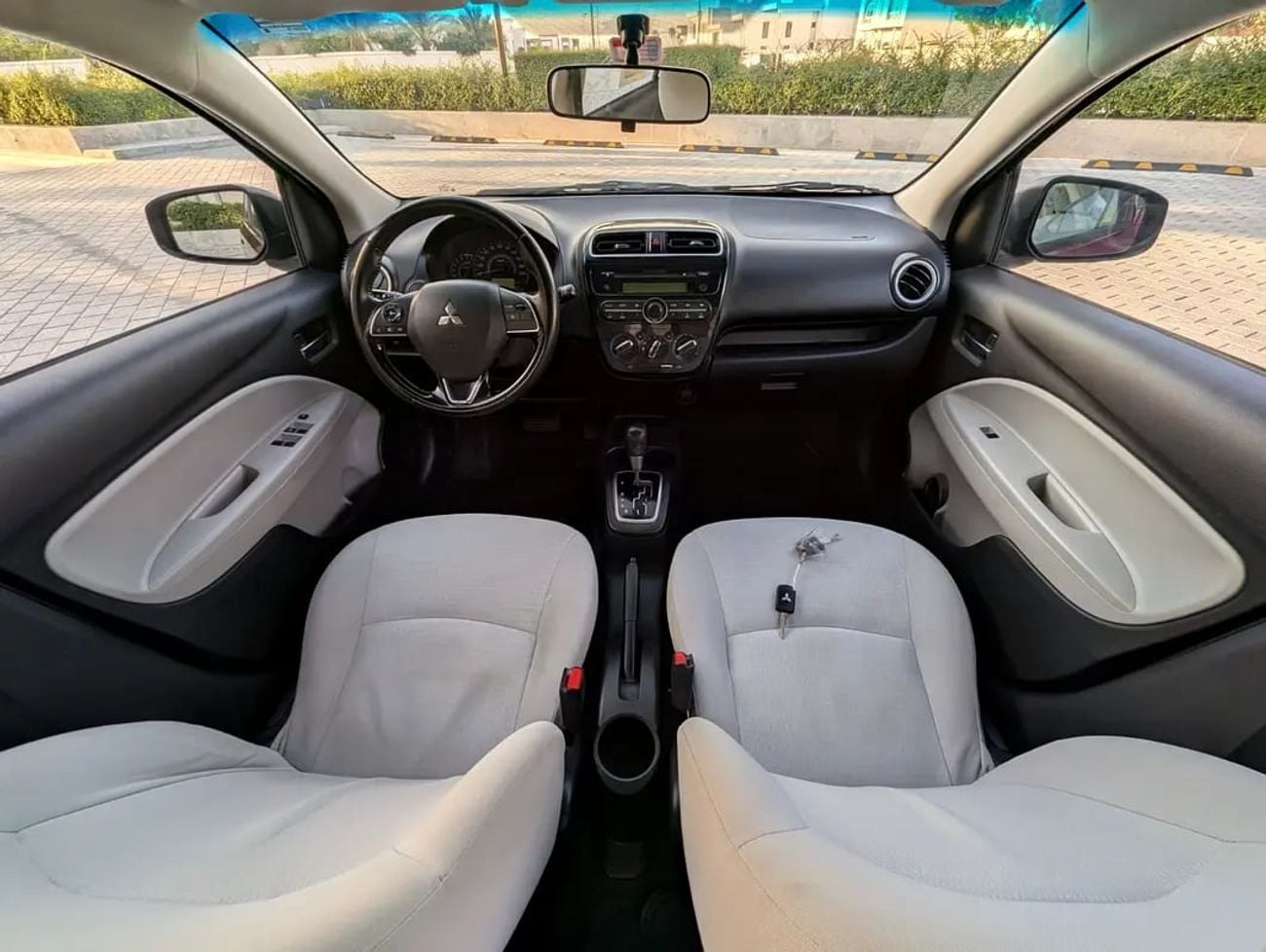 ميتسوبيشي اتراج GLX Medium Line | GCC Premium Condition 3 Cylinder Fuel Efficient Sedan