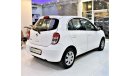 Nissan Micra AMAZING Nissan Micra 2016 Model!! in White Color! GCC Specs