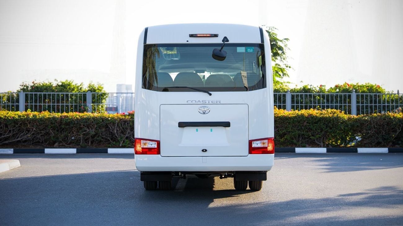 Toyota Coaster 4.0L- White Inside Grey | Export Only