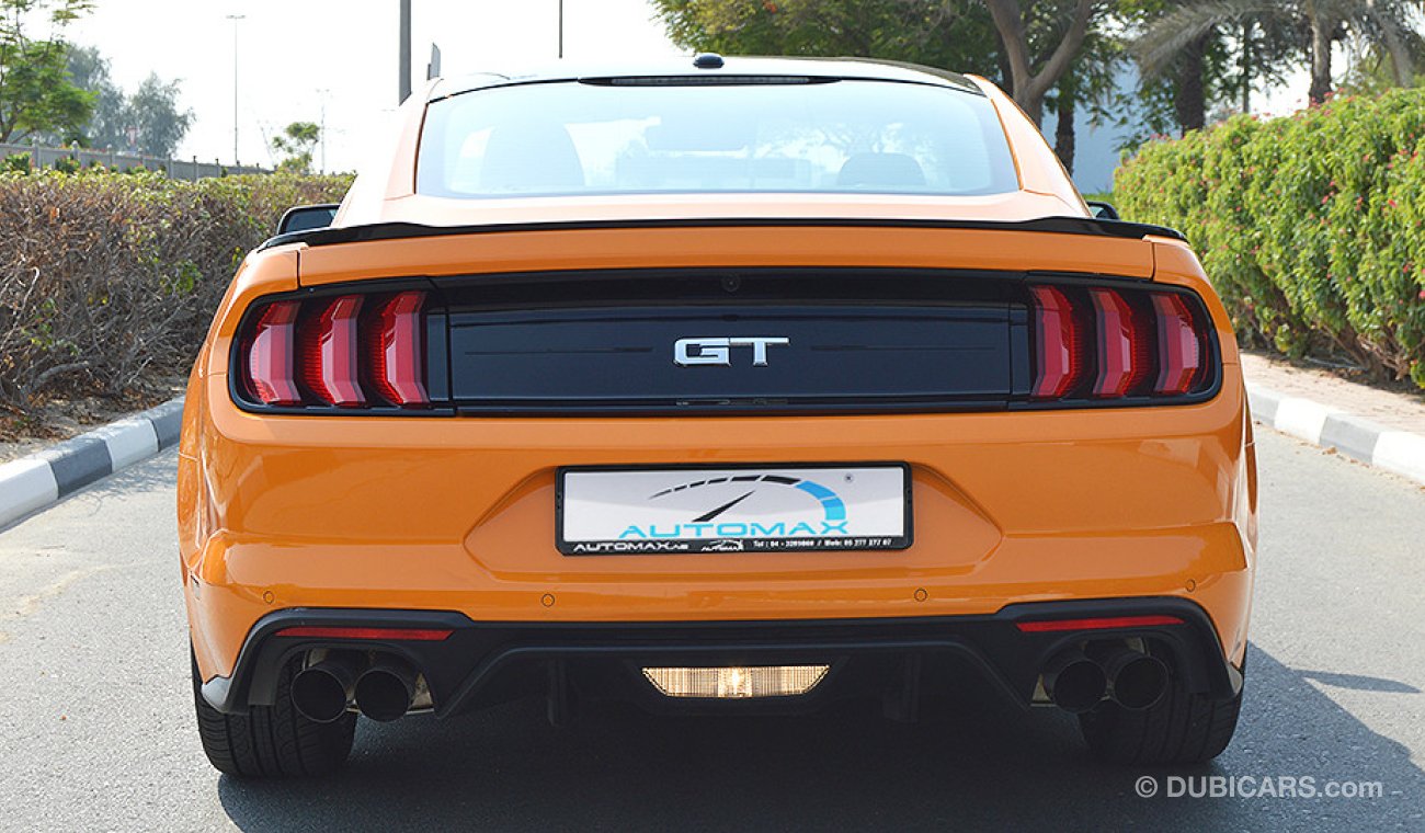 Ford Mustang GT Premium 2018, 5.0 V8 GCC, 0km with 3Yrs or 100K km WRNTY + 60K km Service at Al Tayer